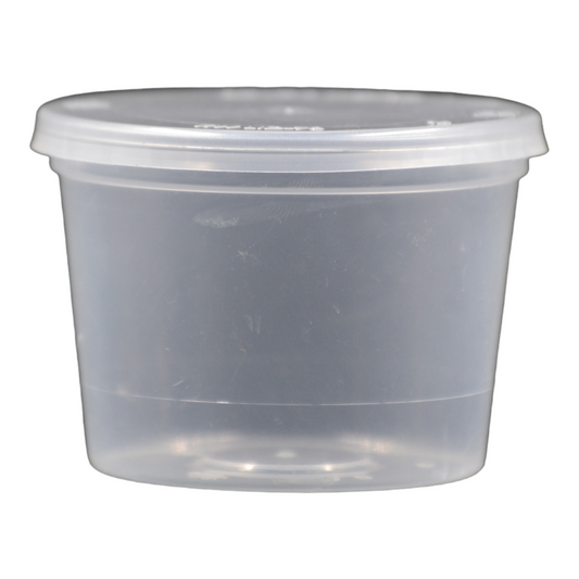 90ml PET natural packaging tub-natural clear press on cap