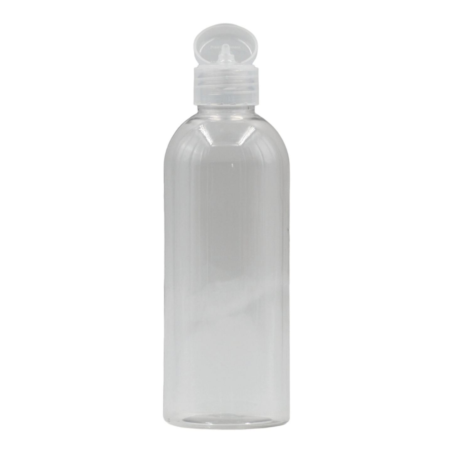 250ml clear bottle (24mm neck)-Natural Flip cap